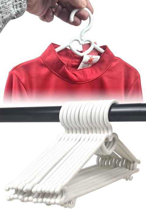 Binbirreyon Çocuk Elbise Askısı Bebek Askısı Fiyonk Askı 18 Adet De153-2