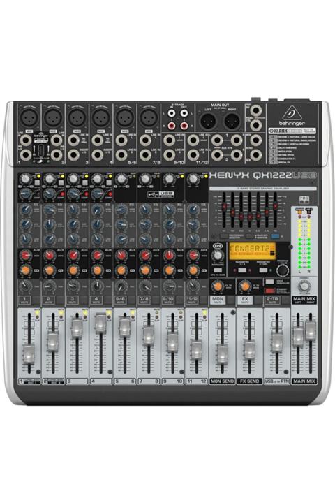 Behringer Qx1222usb 16-ın 2/2-bus Mix With . Klark Teknık Multi-fx Pro. Wireless Op. And Usb/audio I