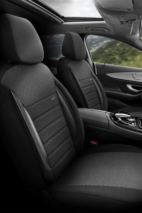 Otom Sport Airbag Dikişli Ortopedik Özel Dokulu Oto Koltuk Kılıfı Siyah Uyumlu