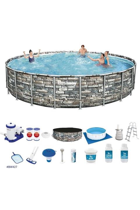 BESTWAY Prefabrik Havuz Seti 671cm X 132 cm Bw 427