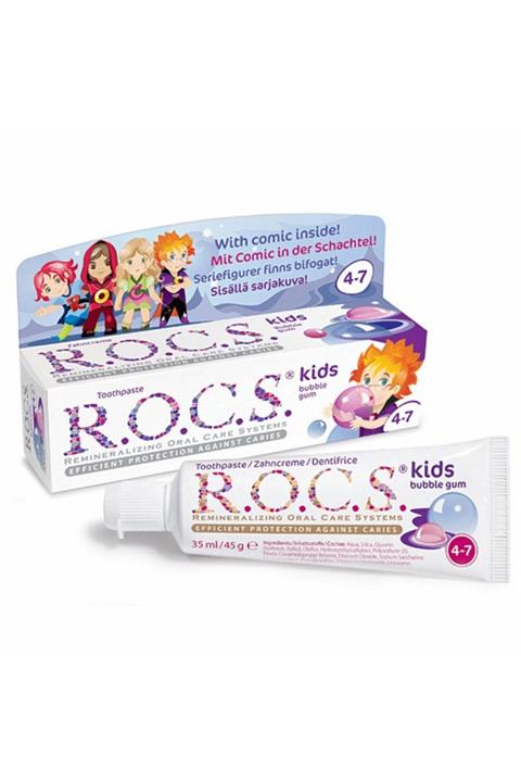 R.O.C.S. Kids 4-7 Yaş Diş Macunu Balon Sakızı 45g 4607034470876