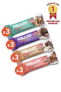 Fellas Protein Bar 32g Karma Kutu 12 Adet (4 Çeşit)