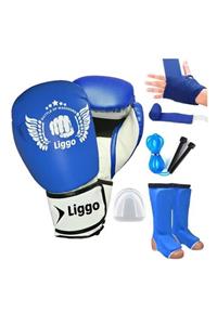 Liggo Boks Eldiveni Kaval Koruyucu Seti Kickboks Muay Thai Seti 5 Parça