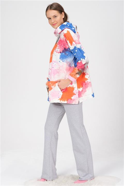 PrettyChic Hamile Ve Lohusa Kapüşonlu Sweatshirt Alt Üst Eşofman Takımı