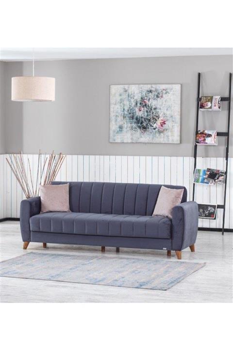 ipek mobilya Daisy 3 Lü Kanepe ( Gri - 1684 )