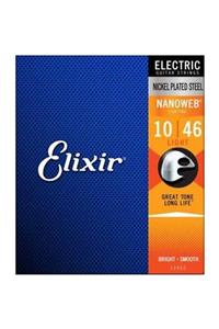 Elixir 12052 Nanoweb Light Elektro Gitar Teli (10-46)