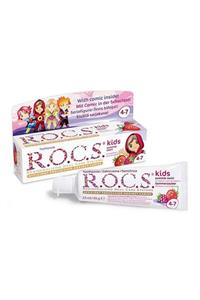 R.O.C.S. Rocs Kids Yaz Esintisi Ahududu& Çilek Diş Macunu 45g 4-7 Yaş 4607034470517