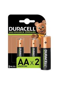 Duracell Şarj Edilebilir Turbo Aa Piller, 2 Adet 2500 Mah Pil 19.05.057.047