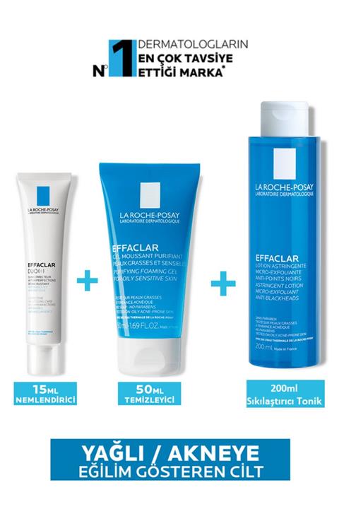 La Roche Posay Effaclar Yağlı/Akneli Ciltler İçin Pürüzsüzleştirmeye Yardımcı Bakım Seti ST01409