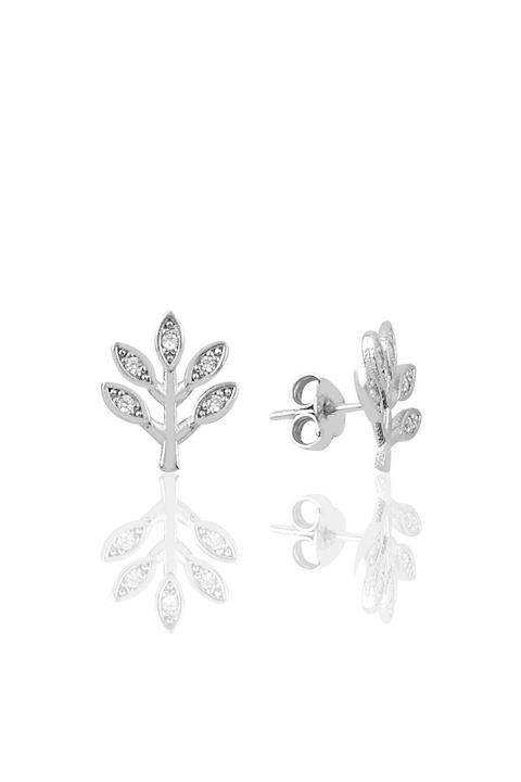 Söğütlü Silver Gümüş Zirkon Taşlı Ağaç Modeli Küpe