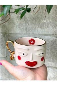 TodAndCo Rukiye Red Bloom Kırmızı Makyaj Mug