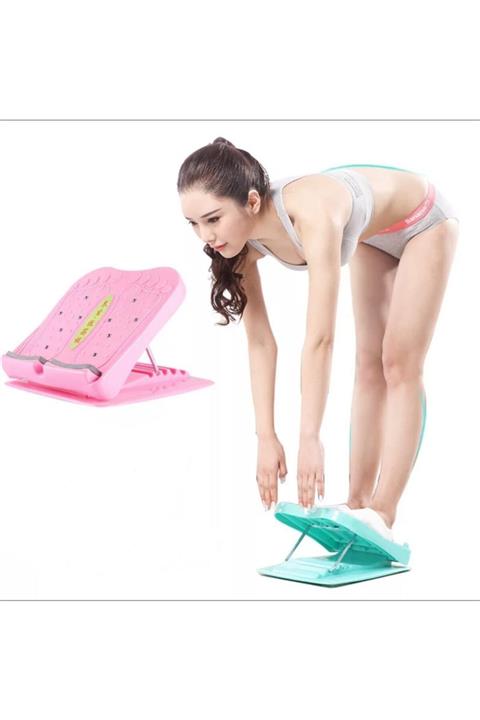 Leyaton Eğim Tahtası Kalf Kaslarını Gerdirme 5 Kademeli Pembe