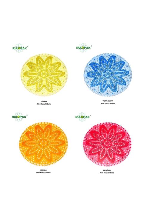 Rulopak Mini Lavabo Pisuvar Süzgeci Koku Giderici 4 Adet