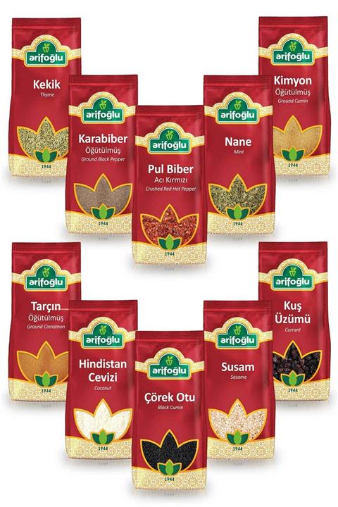 Arifoğlu Baharat Mega Set - 10 Adet Ürün