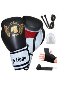 Liggo Boks Eldiveni Seti Bandaj Dişlik Atlama Ipi Kick Boks Muay Thai