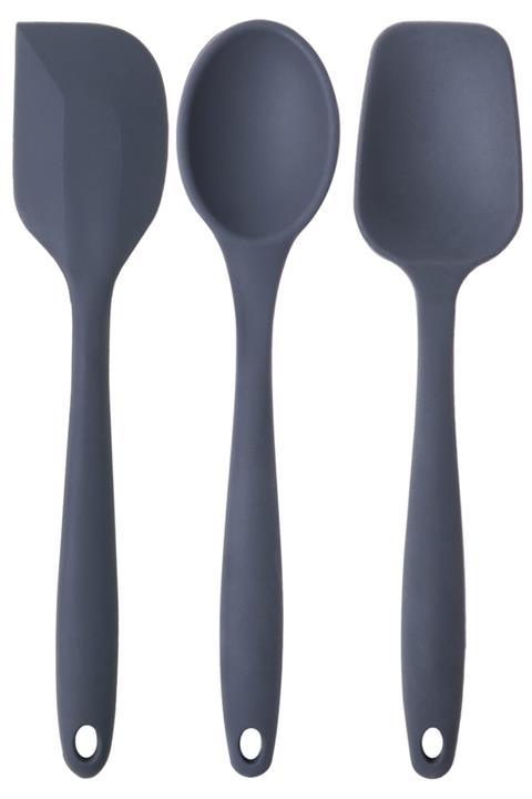 ZUZU MADE Yanmaz Silikon Spatula Kaşık Seti 3 Parça