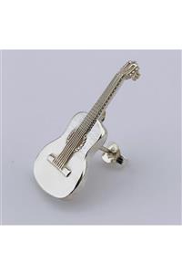 BUTİK GÜMÜŞ Gümüş Klasik Gitar Tek Küpe (1,3cm X 2,8cm) (bg-kp-162)