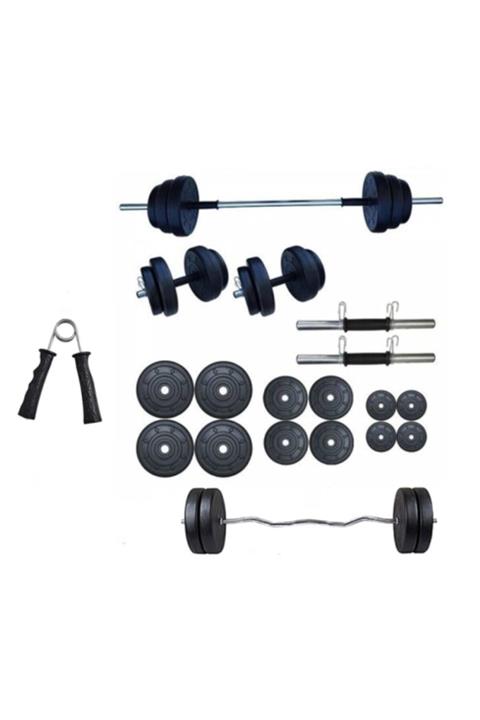 serspor 65 Kg Z Barlı Halter Seti Dambıl Seti (El Yay Hediyeli)