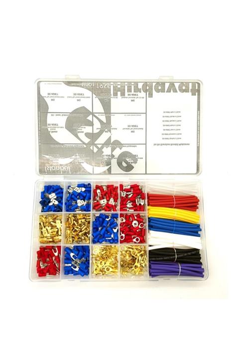 Site Hırdavat Kablo Ucu Ve Isıtmalı Makaron Seti, Ortanca Paket 500 Parça