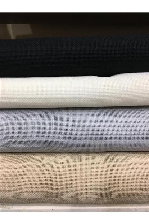 CANER TUHAFİYE 100×80 Etuval Lınen Koyu Bej Etamın Punch Nakıs Kuması