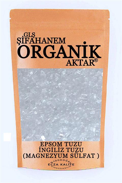 GLŞ ŞİFAHANEM ORGANİK AKTAR Yenilebilir Ingiliz Tuzu - Epsom Salt - Magnezyum Sülfat 1kğ
