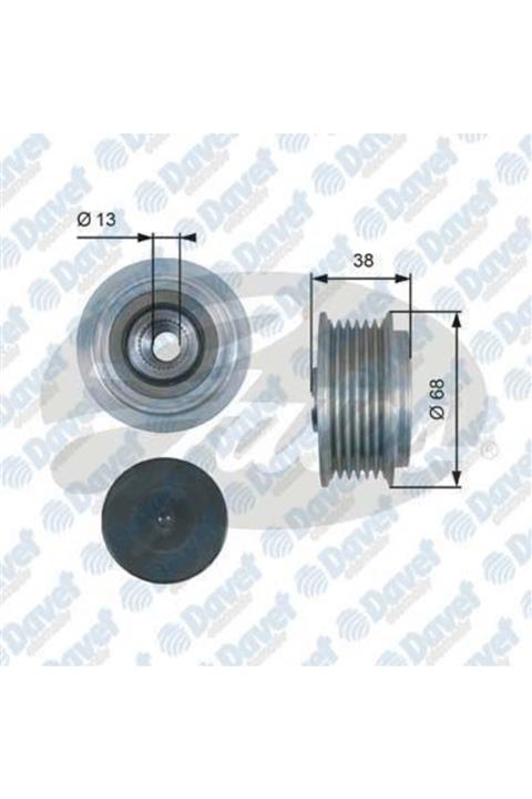 GATES Alternator Kasnagı Aurıs Corolla 04 Sonato Vı 1.4d4d