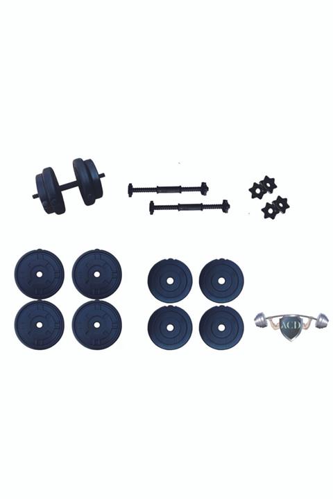 ACDSPOR 30 Kg Plastik Halter Dambıl Seti