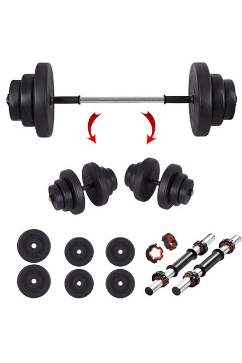ECG Spor 25 Kg Halter Seti Ve Dambıl Seti Ağırlık Fitness Seti