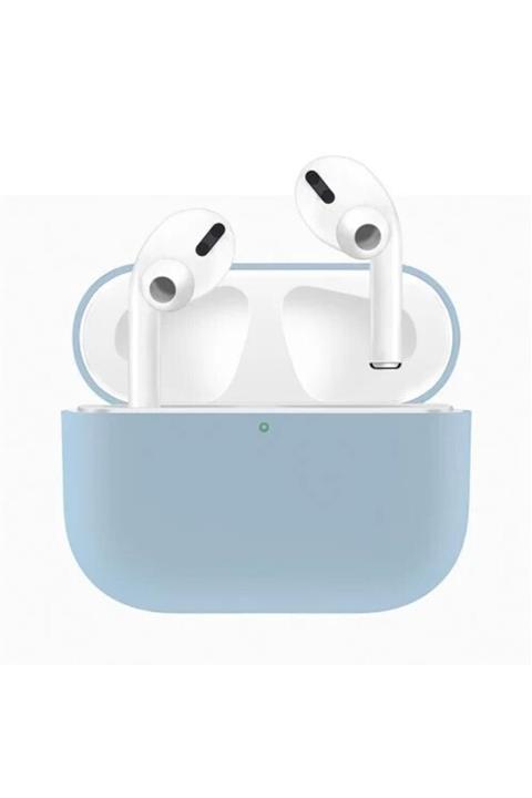 Bilişim Aksesuar Apple Airpods Pro Kılıf Ince Slim Zar Silikon Açık Mavi