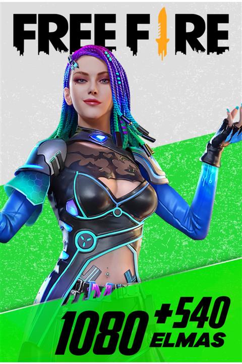 Free Fire 1080 + 540 Elmas