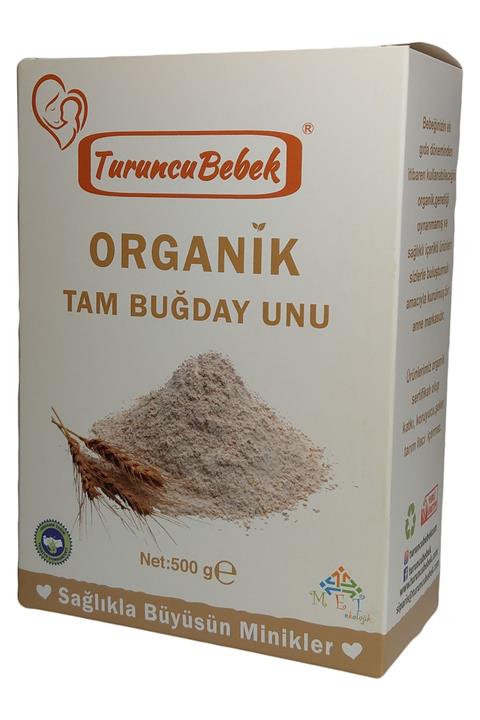 Turuncu Bebek Tam Buğday Unu 500gr Organik Bebekler Için Vakumlu Paket