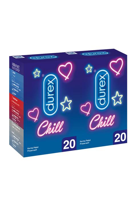 Durex Chill 40'lı Karma Paket Prezervatif