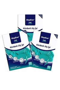 StopEver Well Tooth Kürdanlı Diş Ipi - Nane Ferahlığı - 3x50 Adet