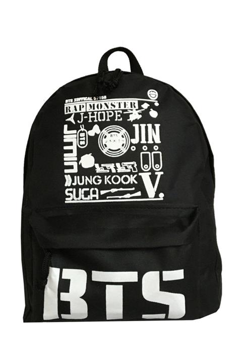 BTS Kadın Siyah Sırt Çantası