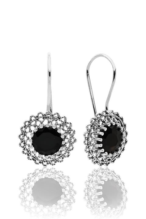 Hicret Gümüş Kadın Otantik Telkari Gümüş Küpe