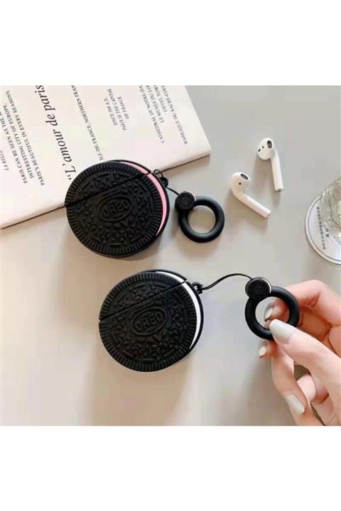 MY MÜRDÜM Silikon Sevimli Airpods Kılıfı Oreo