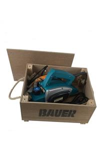 BAUER 3600 w Ahşap Taşıma Çantalı Çift Bıçakli Planya Rende Makinesi