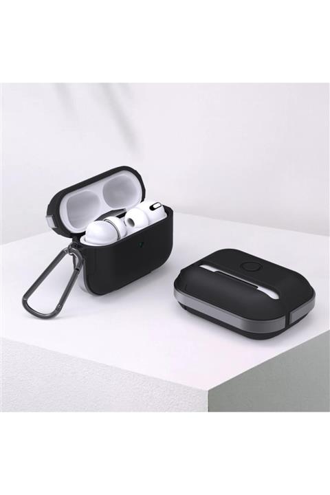 AktarMobile Airpods Pro Uyumlu Kılıf Metal Çerçeve