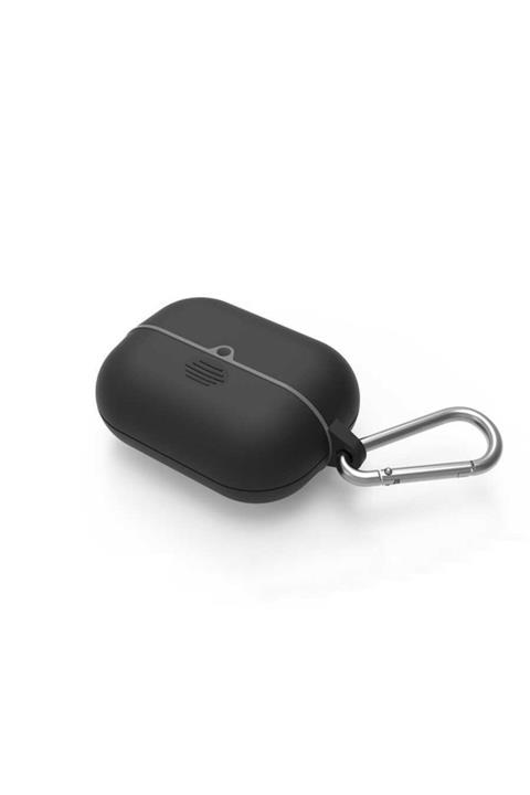 zore Apple Airpods Pro Tam Uyumlu IP68 Suya Dayanıklılı Carbo Fiber Siyah Koruyucu