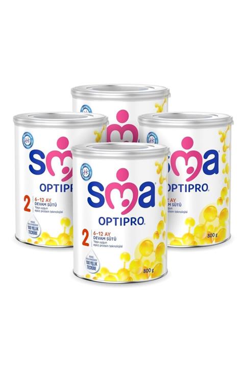 SMA Optipro 2 800 Gr 6-12 Ay Devam Sütü X 4lü