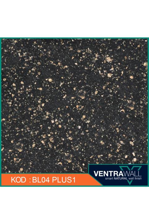 ventrawall Ipek Sıva Duvar Boyası Siyah Bl04-plus1