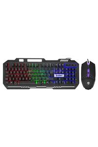 Everest Km-g88 X-drifter Siyah Usb Gökkuşağı Zemin Aydınlatmalı Gaming Oyuncu Klavye + Mouse Set