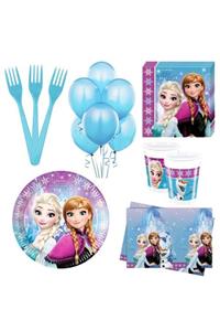 Frozen Karlar Ülkesi Elsa 16 Kişilik Doğum Günü Parti Seti