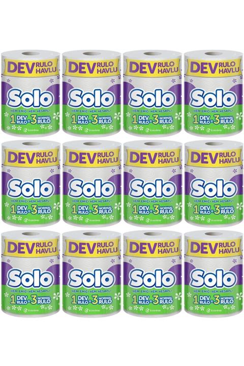 Solo Dev Rulo 12 Adet Kağıt Havlu