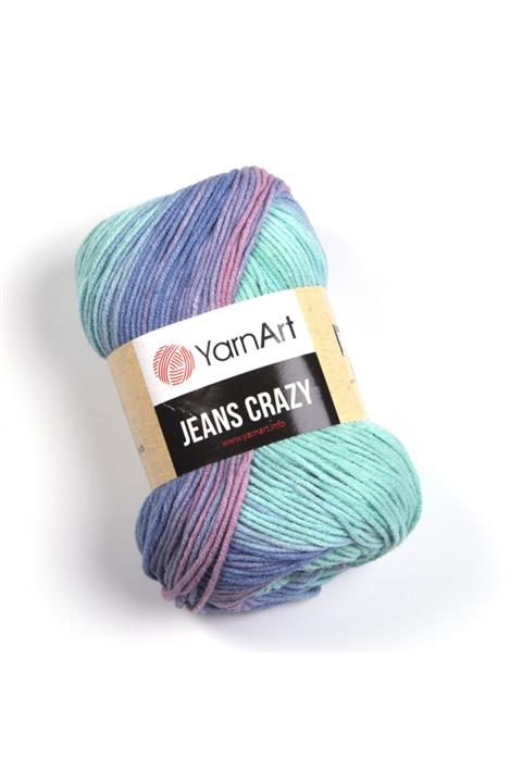 Yarnart Jeans Crazy Ebruli El Örgü Ipi Ebruli 8203