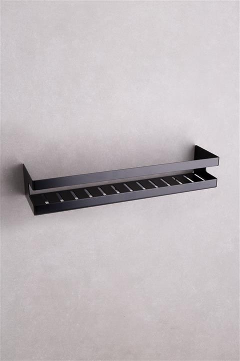 System Mat Siyah Duş Raf Sistemi