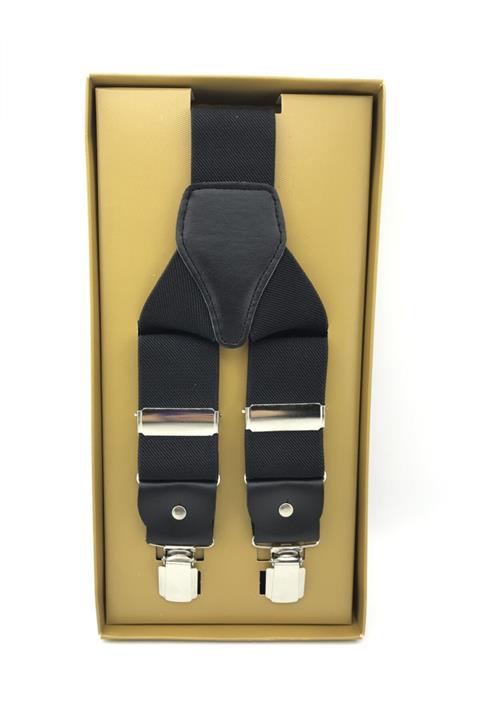 Elegans Giyim Aksesuar Siyah Salopet Pantalon Askı