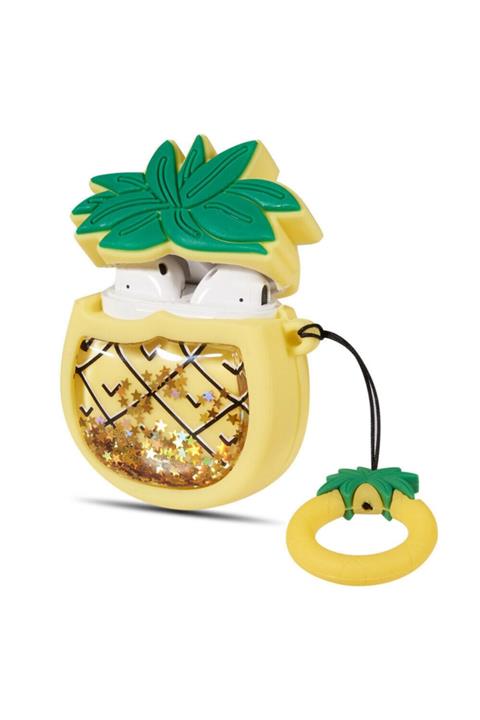 Bilişim Aksesuar Apple Airpods Koruyucu Kılıf Sulu Yıldızlı Ananas- Airpods 1 Ve 2