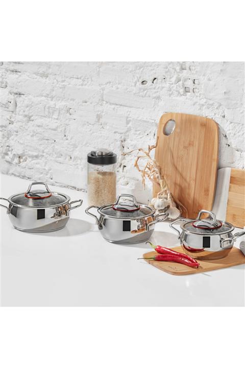 Karaca Sarıyer 6 Parça Çelik Midi Set