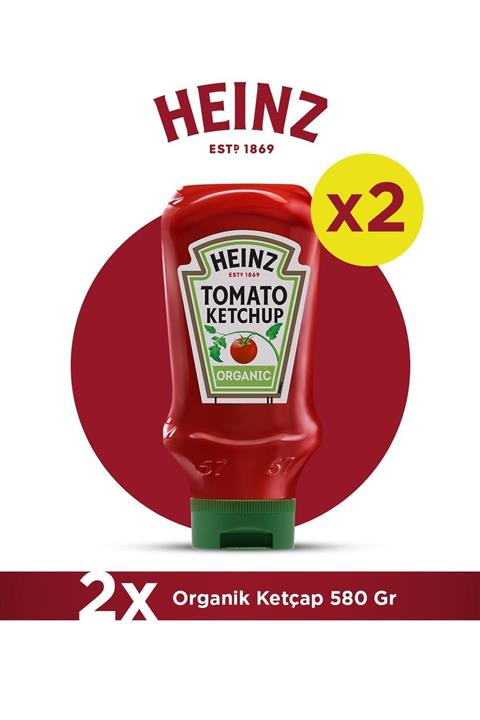 Heinz Organik Ketçap 580 Gr - 2'li Paket